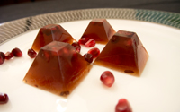 Pomegranate Martini Jelly Shot Pictured